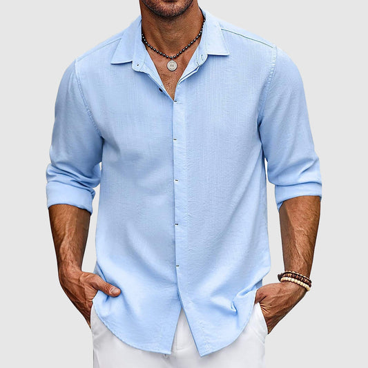 Elegante camisa de algodón
