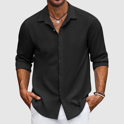 Elegante camisa de algodón