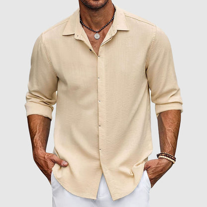 Elegante camisa de algodón