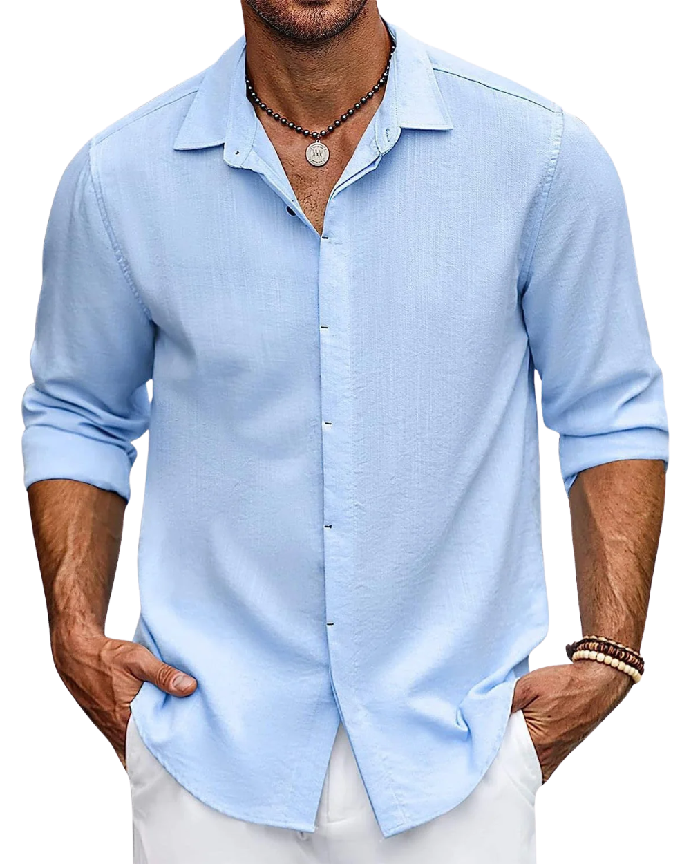 Elegante camisa de algodón